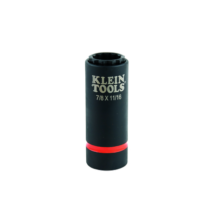 Klein Tools 2-in-1 Impact Socket, 12-Point, 7/8 and 11/16-Inch 66014